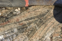 Cross-bedded Sandstone Rock Closeup